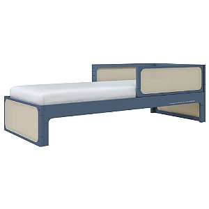 Cama Infantil Skandi - Com Cabeceira E 2 Grades - Anis