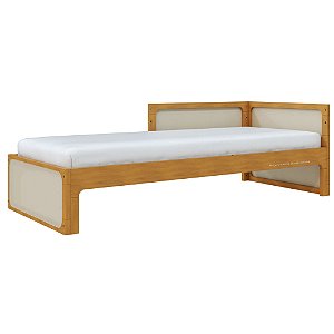 Cama Infantil Skandi - Com 1 Cabeceira e 1 Meia Grade - Madeira