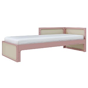 Cama Infantil Skandi - Com 1 Cabeceira e 1 Meia Grade - Rose