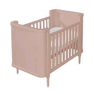 Berço Toy 2 em 1 - Rosa Soft