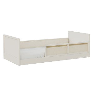 Cama Infantil Link - Com 1 Grade E Meia Em Palha Natural - Areia