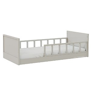 Cama Infantil Link - Com 1 Grade E Meia Palitada - Cinza