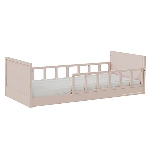 Cama Infantil Link - Com 1 Grade E Meia Palitada - Rosa Old