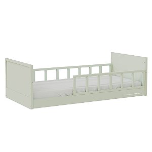 Cama Infantil Link - Com 1 Grade E Meia Palitada - Verde Old