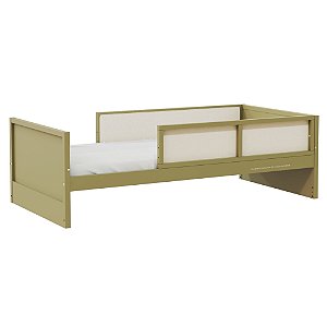 Cama Infantil Link - Com 2 Meias Grades Em Palha Natural - Cacto