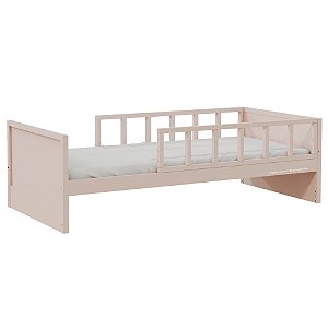 Cama Infantil Link - Com 2 Meias Grades Palitadas - Rosa Old
