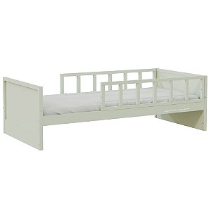 Cama Infantil Link - Com 2 Meias Grades Palitadas - Verde Old