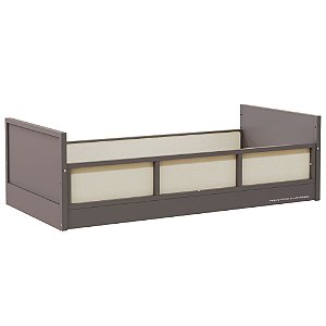 Cama Infantil Link - Com 2 Grades Em Palha Natural - Fendi