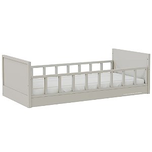 Cama Infantil Link - Com 2 Grades Palitadas - Cinza