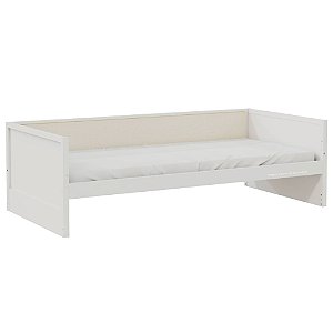 Cama Babá Infantil Link - 1 Grade Em Palha Natural - Branco