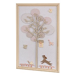 Quadro Decorativo Infantil De Parede Árvore Com Pássaros G - Árvore - 110023