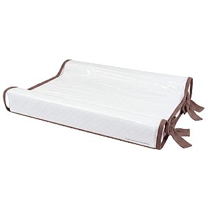 Trocador Anatômico - Malha Jacquard - Marrom Bulk