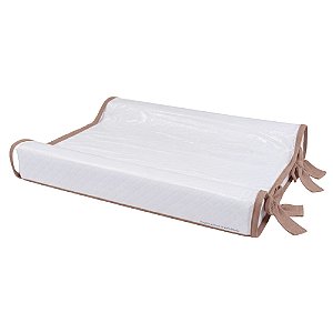 Trocador Anatômico - Malha Jacquard - Marrom Perolado
