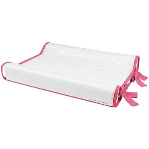 Trocador Anatômico - Malha Jacquard - Rosa Candy