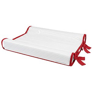 Trocador Anatômico - Malha Jacquard - Vermelho Tomate