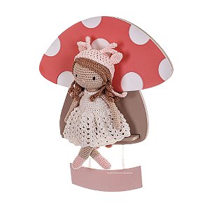 Quadro Amigurumi Menina Personalizado Para Quarto De Bebê - Bosque - 92027 - Personalizado