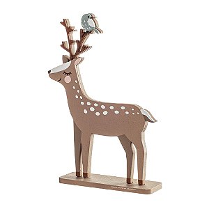 Enfeite Infantil De Prateleira Bambi Em MDF Para Decoração De Quarto De Bebê - Bosque - 92031