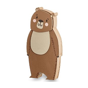 Enfeite Infantil Urso Em MDF Para Decoração De Quarto De Bebê - Bosque - 92032