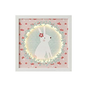 Quadro Com Luz Coelhinho - Bosque - 92502