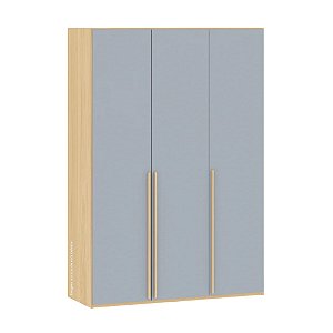 Guarda-Roupa Linha Join - Azul Sereno Com Carvalho Malva