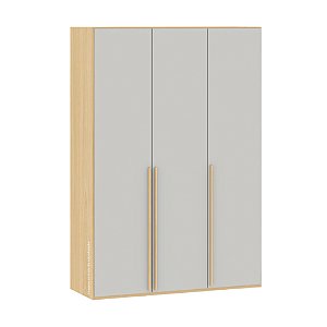 Guarda-Roupa Linha Join - Cinza Beton Com Carvalho Malva