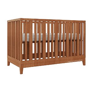 Berço Fio Plus - 2 Em 1 - Madeira / Pés Madeira
