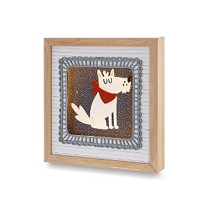 Quadro De Luz Cão Branco - Au Au - 109502