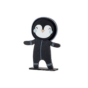 Enfeite Inafantil Para Prateleira Pinguim - Espaço - 69030