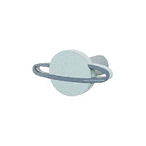 Cabideiro Unitário Infantil Decorativo Planeta Com Anel - Espaço - 69121