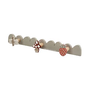 Cabideiro Decorativo Para Quarto De Bebê - Fadinhas - 103120