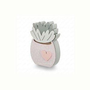 Enfeite Prateleira Infantil Vaso Amor Decorativo - Flora - 105030