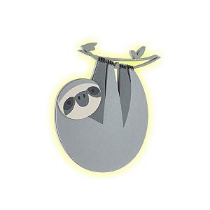 Luminária Decorativa De Parede Infantil Preguiça - Zoo - 72140