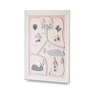 Quadro Avulso G Castelo Encantado Para Quartinho de Bebê - 100023