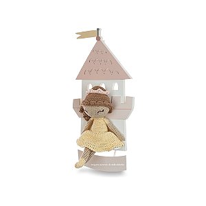Quadro Amigurumi Castelo Personalizado - Princess - 100027 - Personalizado