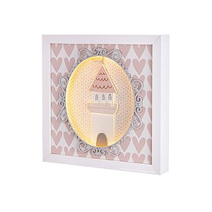 Quadro Decorativo Com Luz Castelo - Princess - 100501