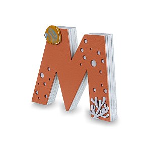 Inicial De Prateleira Personalizada Decorativa - Mar - 77100 - Personalizado