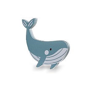 Cabideiro Decorativo Infantil Baleia - Mar - 77122