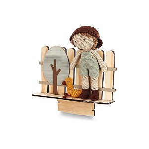 Quadro Amigurumi Personalizável Infantil - Fazendinha - 97027 - Personalizado