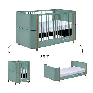 Berço Evolutivo 3 em 1 Kim - Verde