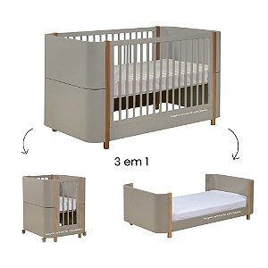 Berço Evolutivo 3 em 1 Kim - Fendi