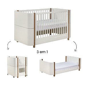 Berço Evolutivo 3 em 1 Kim - Grey