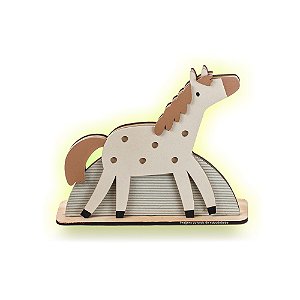 Luminária De Mesa Infantil Decorativa Cavalinho - Fazendinha - 97142