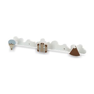 Cabideiro De Parede Decorativo Para Quarto De Bebê - Voar - 95120