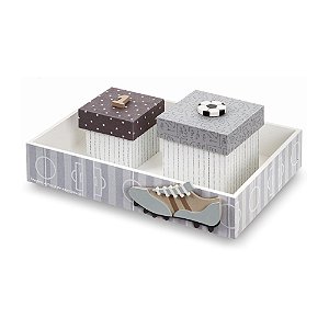 Kit Higiene Decorativo Para Quarto De Bebê - Futebichos - 104052