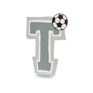 Inicial De Parede Personalizável Decorativa - Futebichos - 104101 - Personalizado