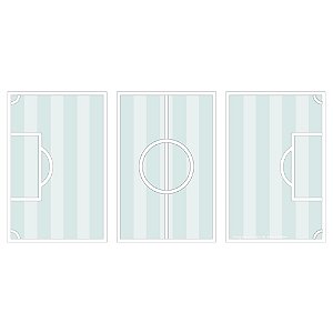 Boiserie Decorativa Infantil Campo De Futebol - Futebichos - 104603
