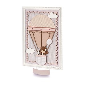 Quadro Porta Maternidade Balão Personalizável - Meu Mundo - 106020 - Personalizado