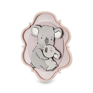 Quadro Avulso Decorativo Infantil P Coalas - Meu Mundo - 106025