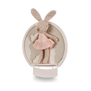 Quadro Amigurumi Coelha Personalizável - Meu Mundo - 106027