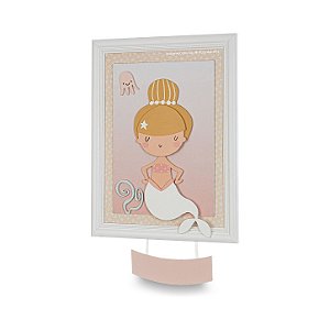 Porta-Maternidade Decorativo Infantil Sereia - Sereias - 78021 - Personalizado